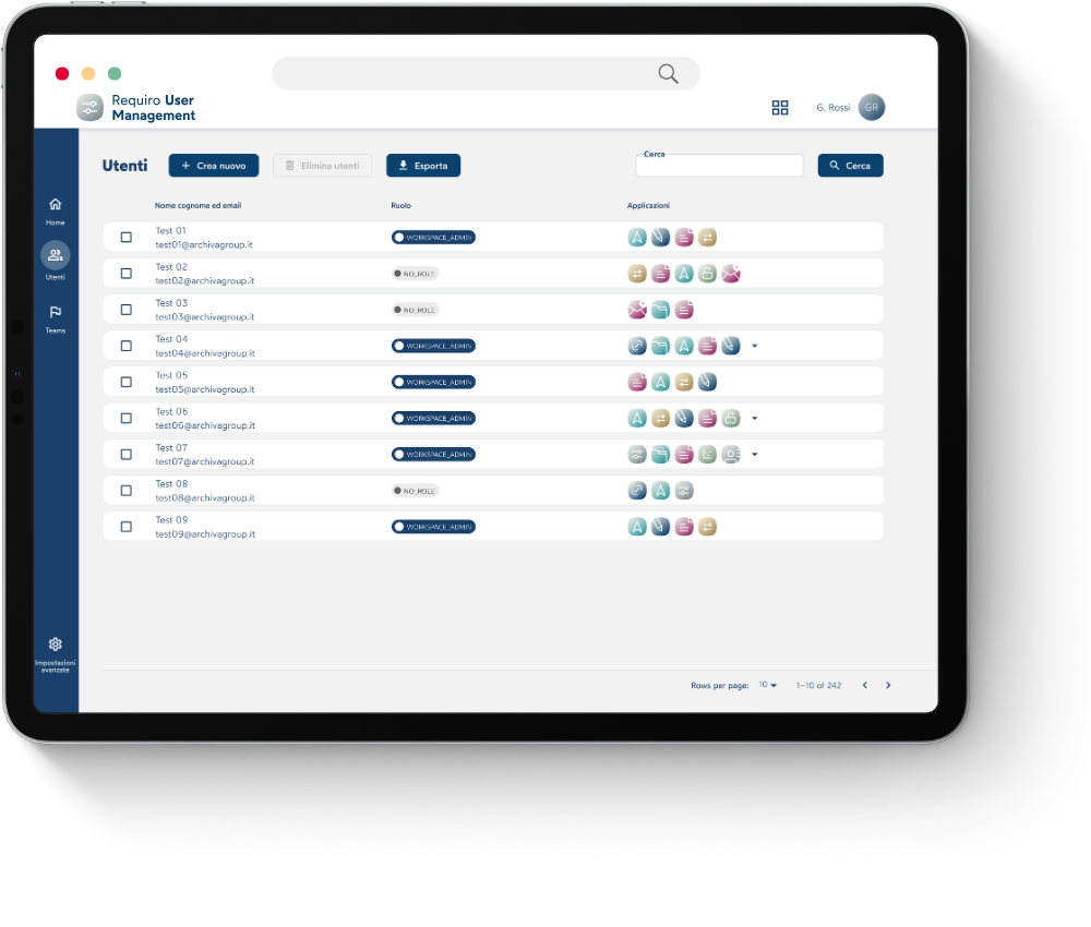 requiro gestione utenti requiro gestione utenti